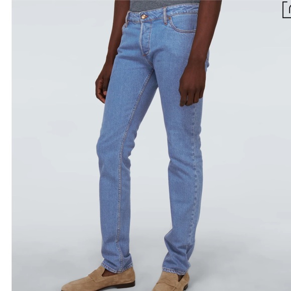 NWOT Thom Sweeney Slim Fit Light Blue Bespoke Jeans Size 30 (measurements) - Picture 2 of 16